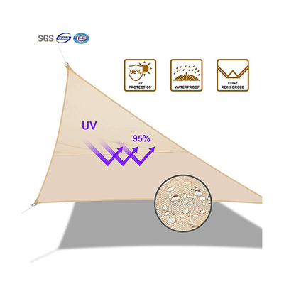 L'unità di elaborazione della vela del parasole del triangolo del tessuto del poliestere ha ricoperto la prova 160gsm della ruggine