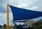 X12 10 x 14 10 blu vela del parasole da 180 GSM per segretezza della pergola della spiaggia