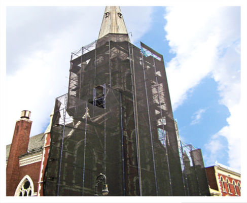 I reticolati ignifugo dei detriti del nero della fiamma caduta 80gsm di 50m x di 2m hanno impedito